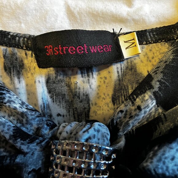 Blue-grey Leopard Print Dress - Picture 5 of 5